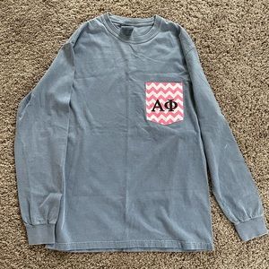 Alpha Phi pocket long sleeve